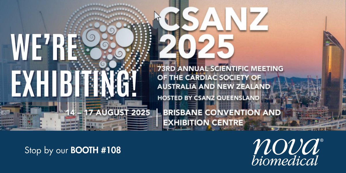 ICU Management (@icu_management) on Twitter photo CSANZ Congress 2025 is happening in Brisbane! <a href="/BiomedicalNova/">Nova Biomedical</a> is bringing something game-changing to the floor. Booth #108 is the place to explore what’s possible in blood gas analysis including a breakthrough feature you won’t find anywhere else. Be sure to visit! #CSANZ2025 CSANZ Congress 2025 is happening in Brisbane! <a href="/BiomedicalNova/">Nova Biomedical</a> is bringing something game-changing to the floor. Booth #108 is the place to explore what’s possible in blood gas analysis including a breakthrough feature you won’t find anywhere else. Be sure to visit! #CSANZ2025