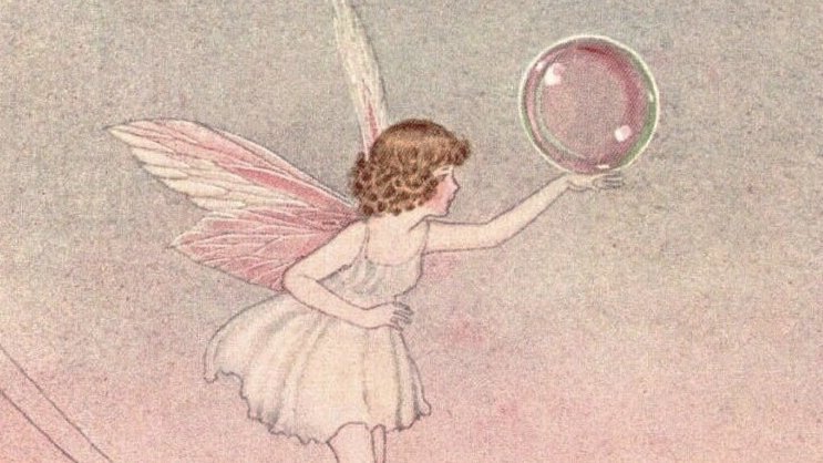fairies with bubble by ida rentoul outhwaite 🫧