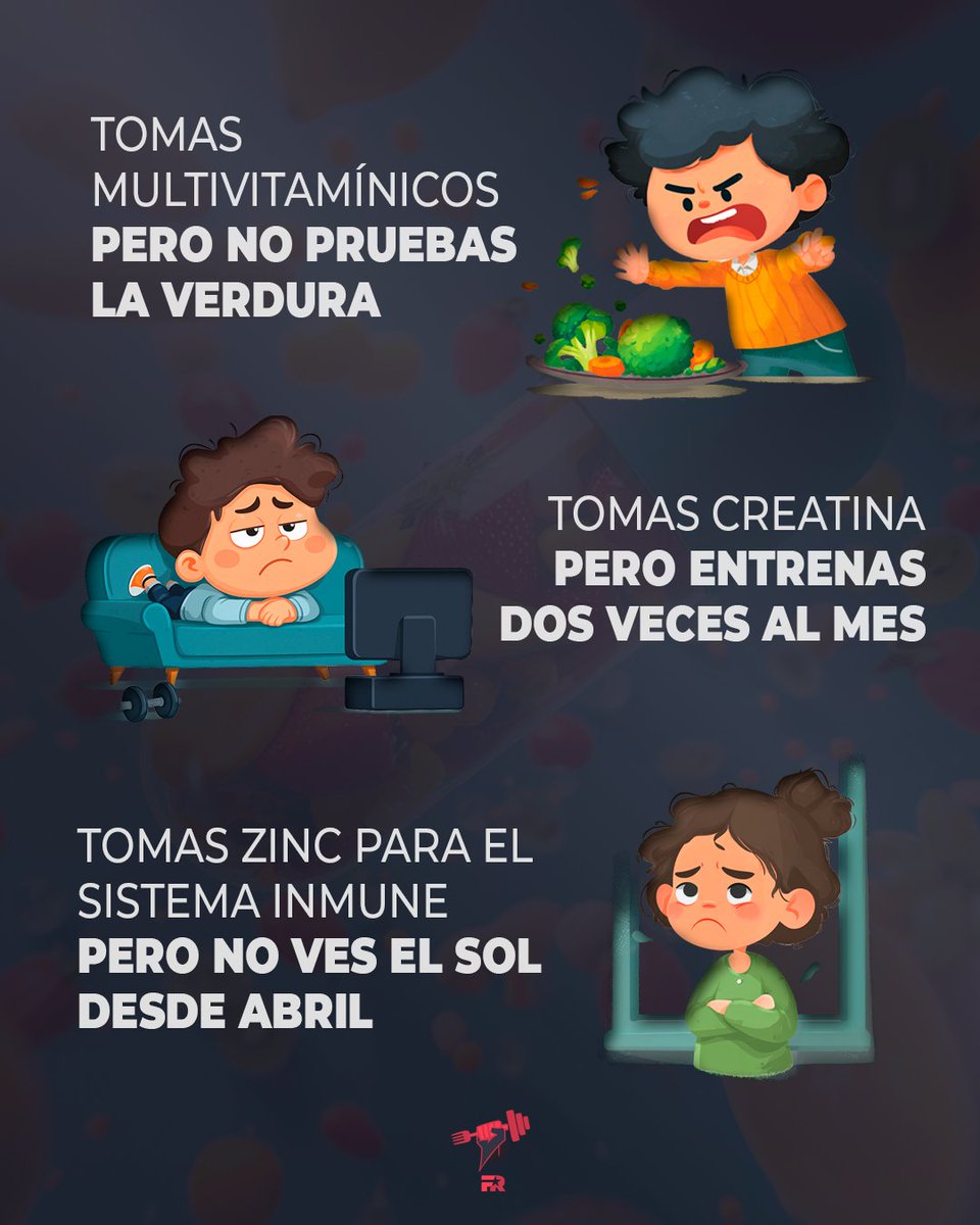 Si haces lo básico bien, los suplementos pueden ayudar.

Pero si lo básico está mal, ningún compuesto lo puede compensar.

No puedes comprar en cápsulas lo que se construye con constancia:
🛏️ Dormir suficiente
🥗 Comer bien
🏃‍♂️ Moverse a diario
😌 Gestionar el estrés

Empieza por