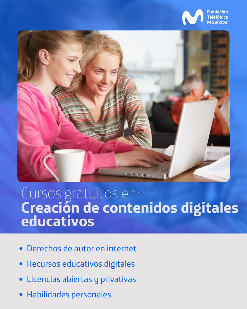 FabianHdezR's tweet photo. 📚 Aprende a transformar el aula con contenidos digitales creativos e innovadores.
Este curso gratuito de @fundacionTef te enseña cómo diseñar experiencias educativas efectivas en entornos digitales. ¡Ideal para docentes y educadores! 👉 
Inscríbete aquí: https://t.co/EOG50u7edy https://t.co/SpRUAFFXKA
