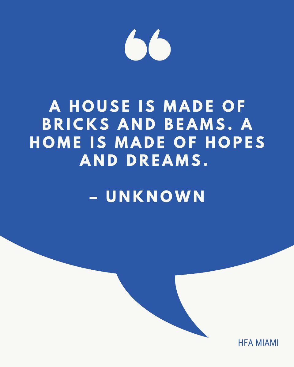 "A house is made of bricks and beams. A home is made of hopes and dreams." 

–Unknown

#FridayFeeling #hfamiami #newhome #firsttimehomebuyer