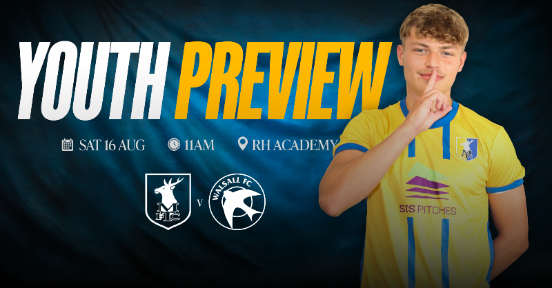 mansfieldtownfc's tweet photo. 📰 Mansfield Town under-18s look to continue their positive start in the Youth Alliance League North campaign on Saturday as they face Walsall at RH Academy (11am kick-off).

#Stags 🟡🔵 | @MTFCAcademy