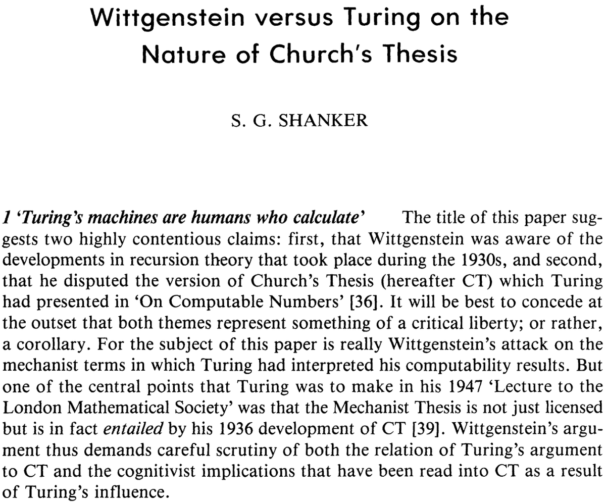 amahury0's tweet image. Inspired by Wittgenstein&apos;s critiques and Rosen&apos;s insights into Church&apos;s thesis, this essay outlines some of the major epistemological gaps surrounding the concept of computation, some of which, in my opinion, have been ignored or taken for granted by the scientific community./2