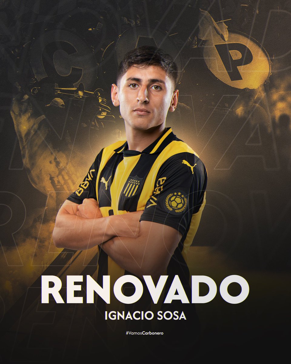 OficialCAP's tweet photo. ✍️ Ignacio Sosa renovó su contrato con Peñarol hasta 2028.

¡Seguimos juntos, Nacho! https://t.co/lZqdebDqm8