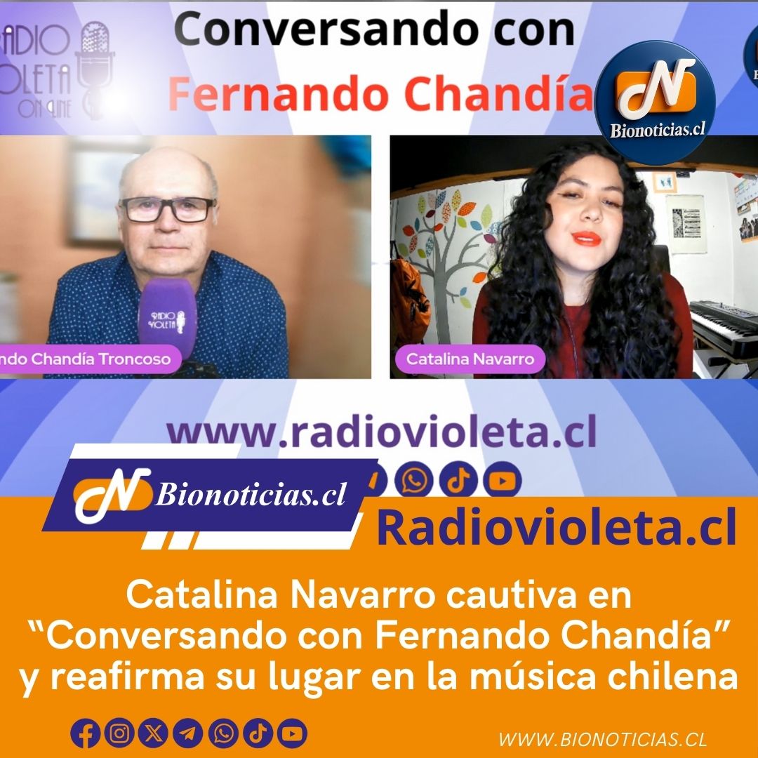 CHANDIAFER's tweet photo. Catalina Navarro cautiva en “Conversando con Fernando Chandía” y reafirma su lugar en la música chilena
https://t.co/qIQXafKmTf 
#CatalinaNavarro #MúsicaChilena #ConversandoConFernandoChandía #RadioVioleta #TalentoNacional #ArtistasChilenos https://t.co/lzmNQnirSW