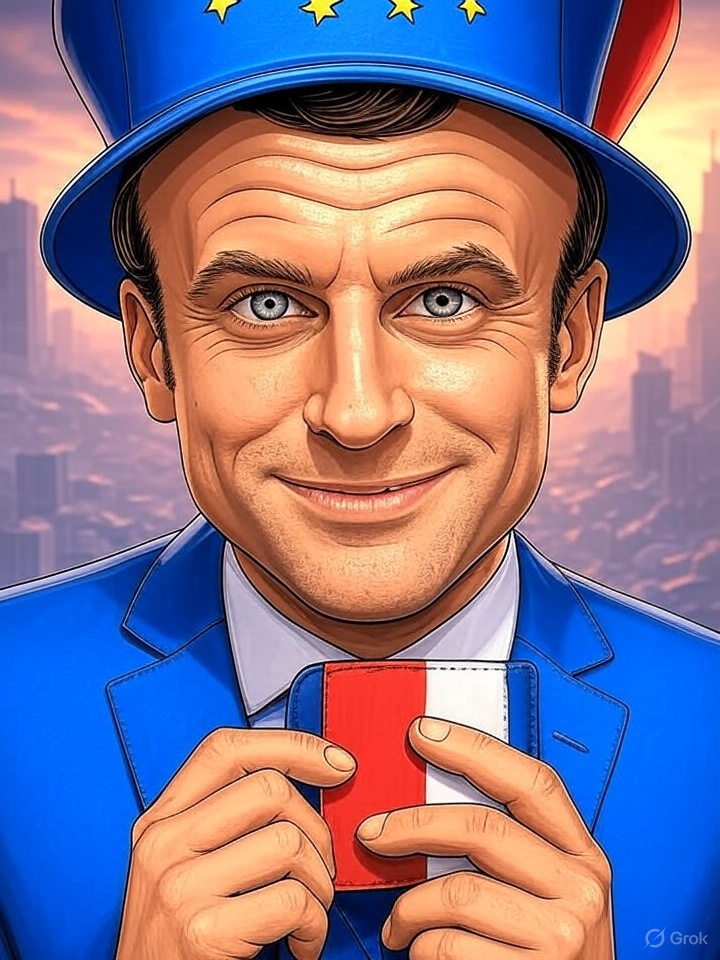 <a href="/tomalxbr/">Tom Boyer</a> Macron anti-France travaille pour l'Europe avec notre argent