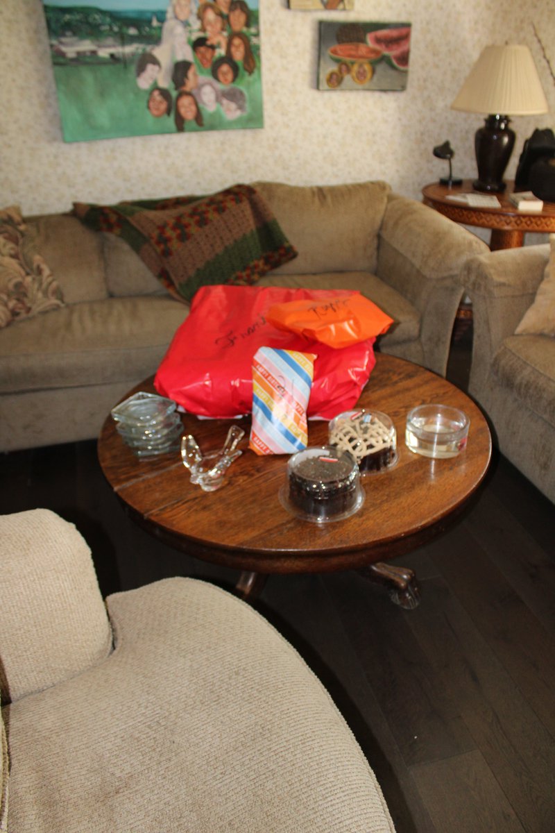 HermitsDaily's tweet photo. Living Room, prepped for Vira and Frank's duel birthday party and the arrival of Cousin Razzy. It was the Big Doggy Event of the Summer. #home #homedecor #livingroom #tinyhouse #tinyhouseliving #smallhouse #tinyhouses #birthday #birthdayparty #dog #dogs #canine #canines #fur https://t.co/VGMqdlFbd8
