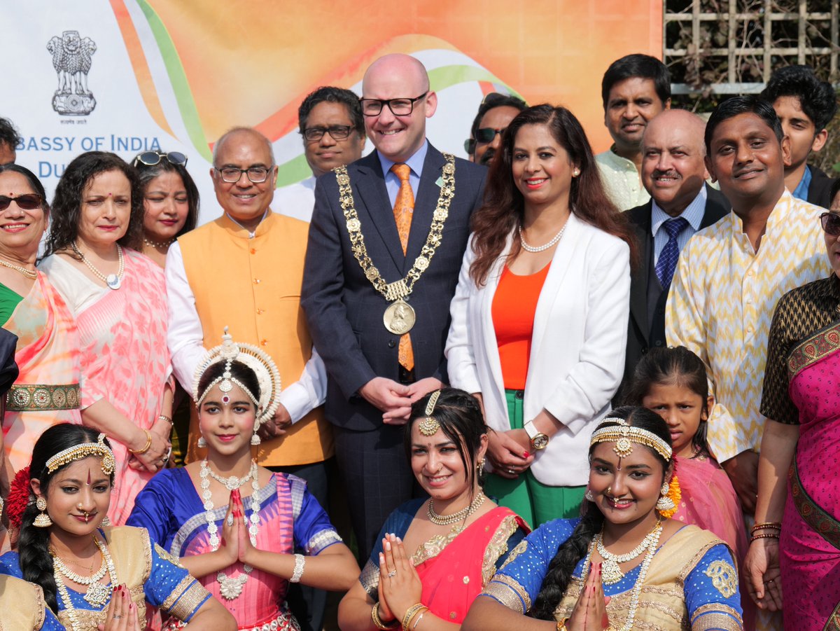 India in Ireland (Embassy of India, Dublin) (@indiainireland) on Twitter photo Hon’ble <a href="/LordMayorDublin/">Lord Mayor of Dublin</a> Councillor Ray McAdam, <a href="/SupriyaSinghFG/">Cllr Supriya Singh</a> and Ms. Thea Lawlor, representing <a href="/dfatirl/">Irish Foreign Ministry</a>, and other prominent members of Indian diaspora graced the occasion.
<a href="/MEAIndia/">Randhir Jaiswal</a> <a href="/IndianDiplomacy/">Indian Diplomacy</a> <a href="/diaspora_india/">Diaspora India Connect</a> Hon’ble <a href="/LordMayorDublin/">Lord Mayor of Dublin</a> Councillor Ray McAdam, <a href="/SupriyaSinghFG/">Cllr Supriya Singh</a> and Ms. Thea Lawlor, representing <a href="/dfatirl/">Irish Foreign Ministry</a>, and other prominent members of Indian diaspora graced the occasion.
<a href="/MEAIndia/">Randhir Jaiswal</a> <a href="/IndianDiplomacy/">Indian Diplomacy</a> <a href="/diaspora_india/">Diaspora India Connect</a>