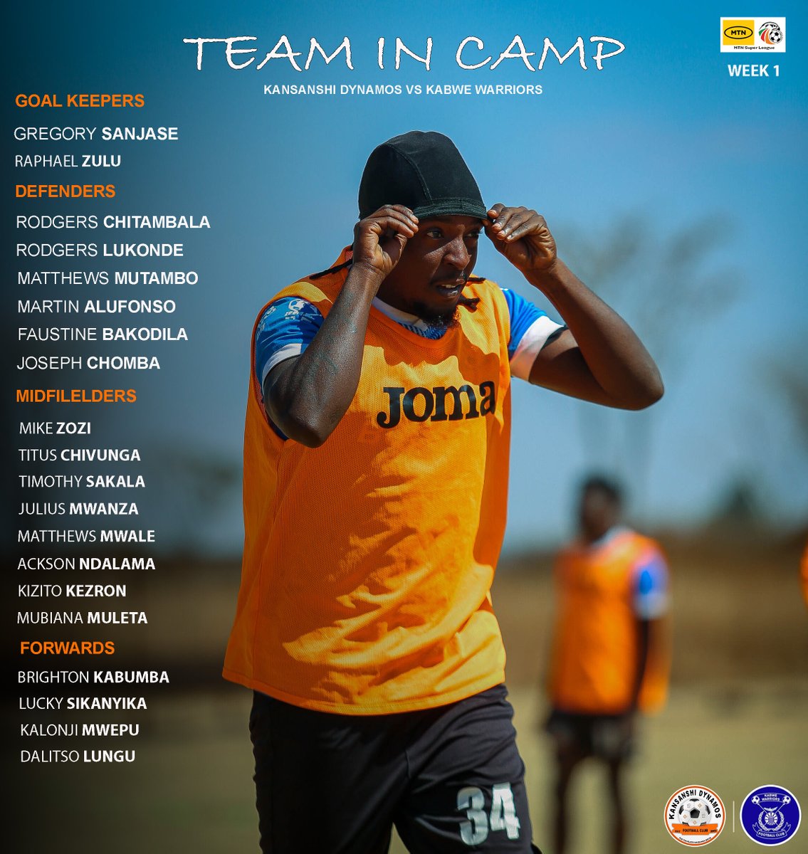 Kansanshi Dynamos FC (@kansanshif) on Twitter photo ๐ง๐๐๐ ๐๐ก ๐๐๐ ๐ฃ!๐งกโฝ
Hereโs your Fearless Squad for our Week-One clash!
Tomorrow, we host Kabwe Warriors at Independence Stadium. Kick-off: 15:00hrs.
Letโs turn up in numbers and show our support for the boys! ๐
๐ Gate Charges:
OW โ K10
GS โ K30 / K50
VIP โ K150 ๐ง๐๐๐ ๐๐ก ๐๐๐ ๐ฃ!๐งกโฝ
Hereโs your Fearless Squad for our Week-One clash!
Tomorrow, we host Kabwe Warriors at Independence Stadium. Kick-off: 15:00hrs.
Letโs turn up in numbers and show our support for the boys! ๐
๐ Gate Charges:
OW โ K10
GS โ K30 / K50
VIP โ K150