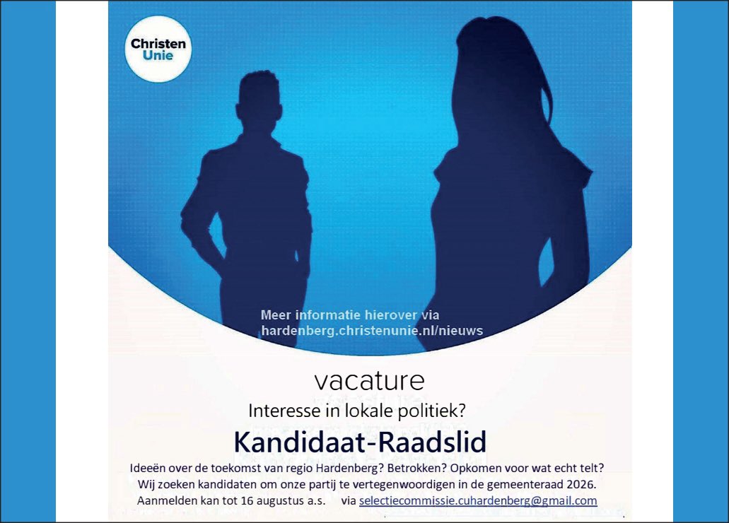 ChristenUnie Hardenberg (@cuhardenberg) on Twitter photo 