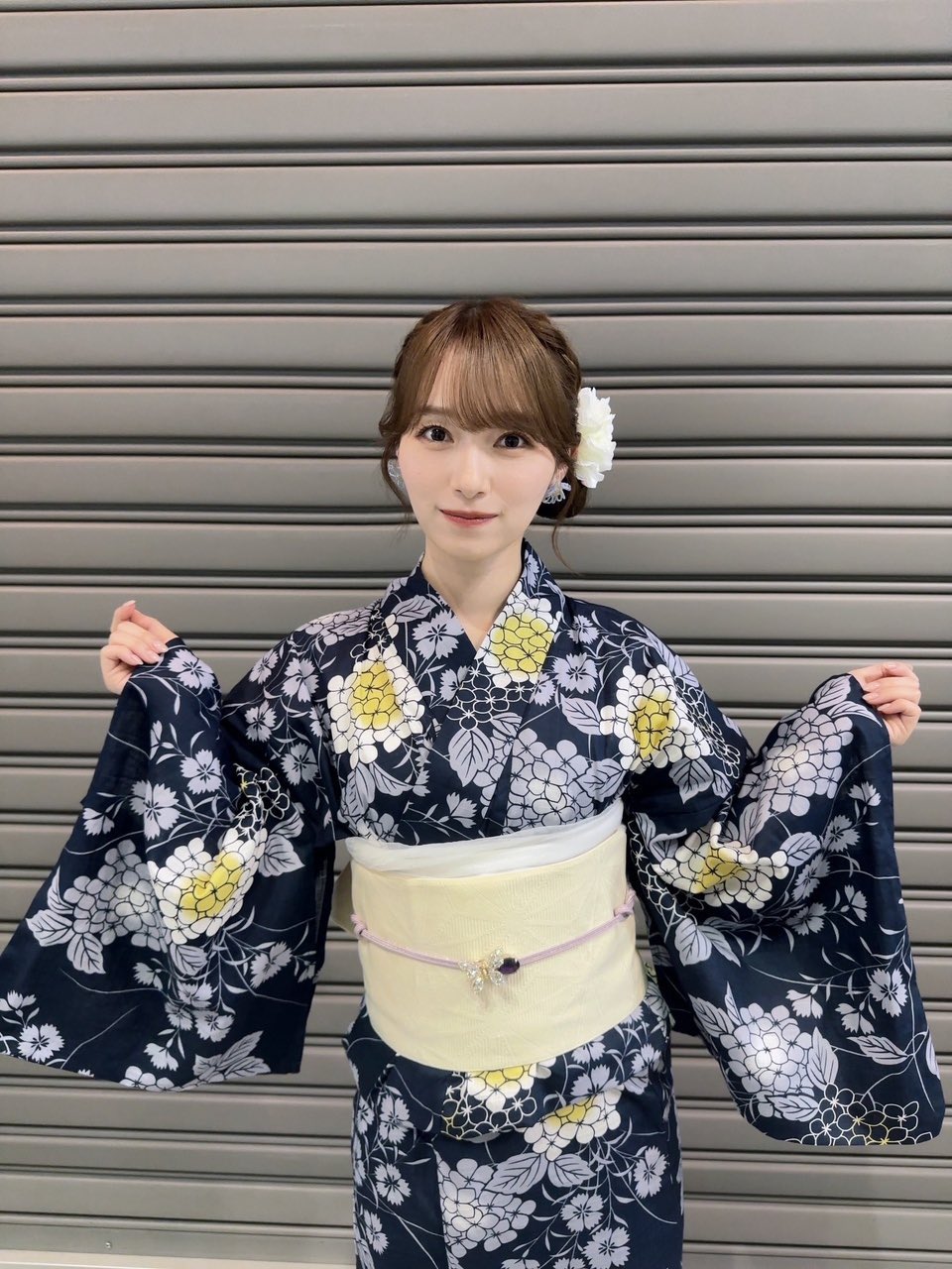 守屋麗奈 サイン入り写真 2025 浴衣