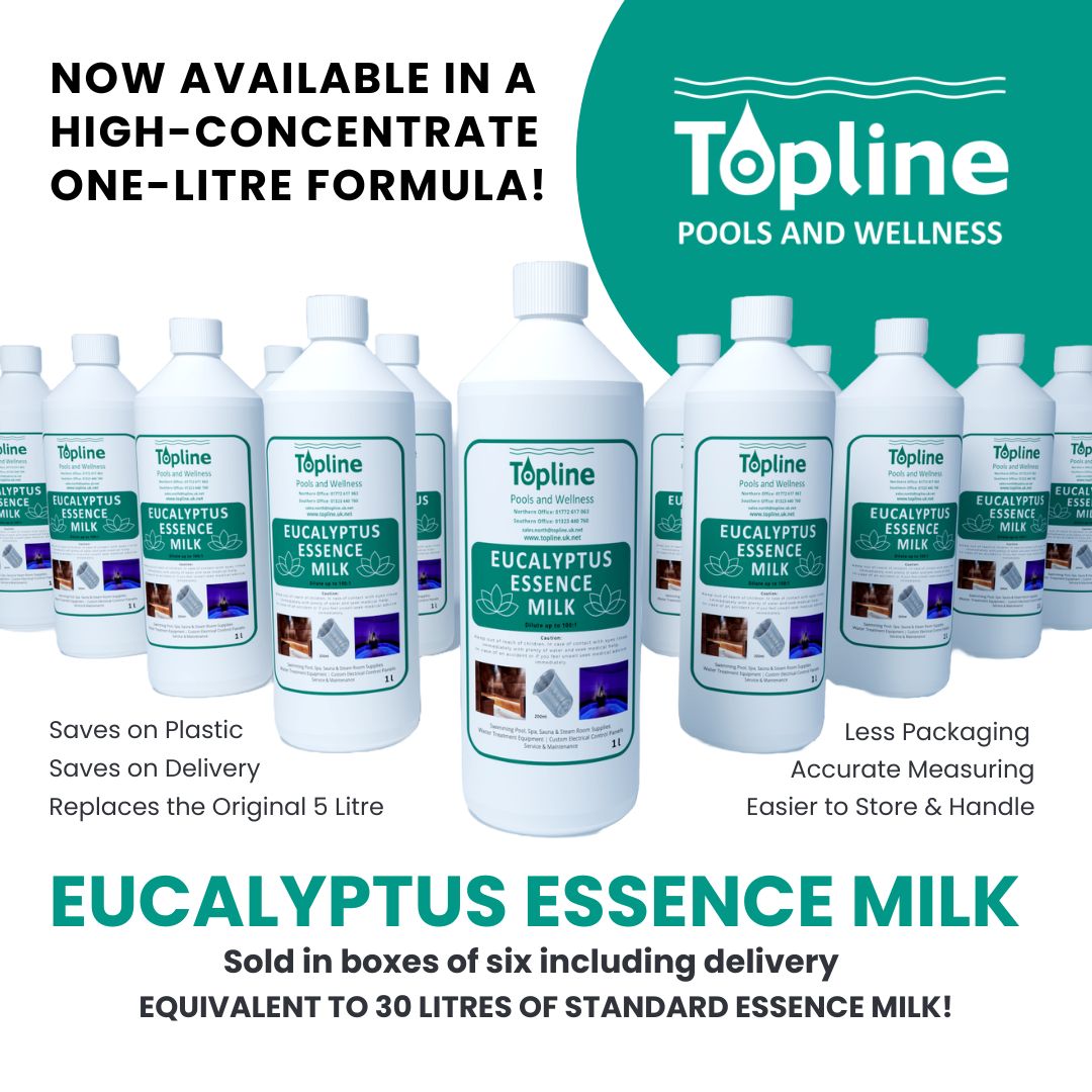 Is your essence milk causing build up or residue in your #steamroom pipework? Then try our new high concentrate #essencemilk! This super concentrated formula disperses effortlessly for a consistent, long-lasting fragrance, without the clogging!
In stock now. Call 01772 617063!