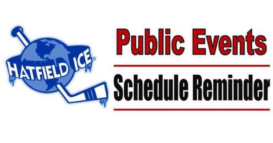 REMINDER:  There will be No Public Event Hours today and No Public Skating Hours this weekend.