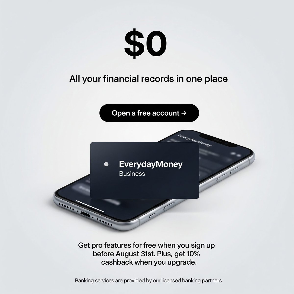 We know you have different bank accounts where your business money flow into. 

No worries, bring them all together under one roof; including cash 💰 Yes! I said it!

Have access to the features for free if you sign up today and through the website.
Visit everydaymoney.app