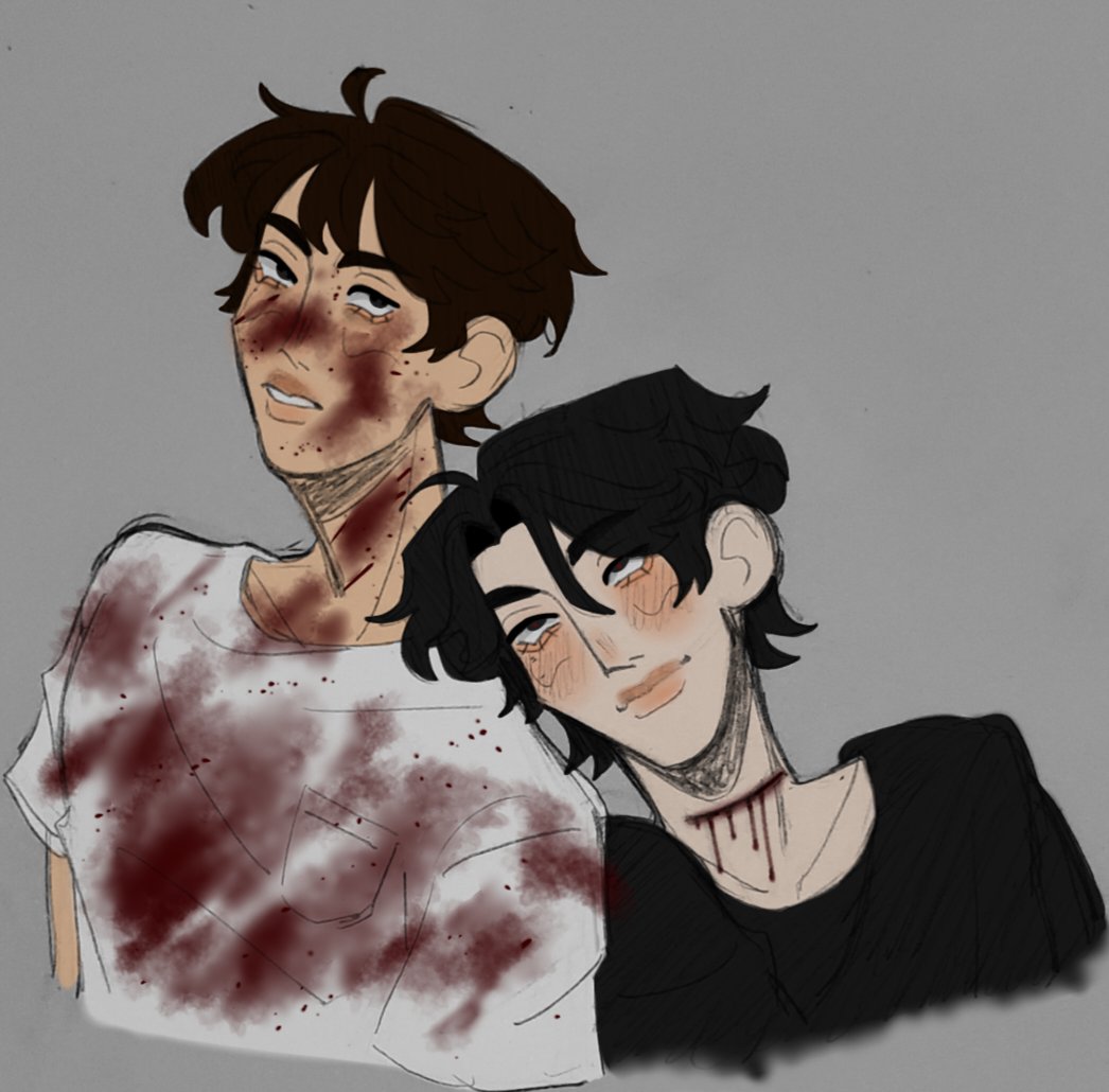 Actually going insane over them again because after TWO YEARS I've never drawn them before????

#StrangersFromHell #hellisotherpeople #mjjw