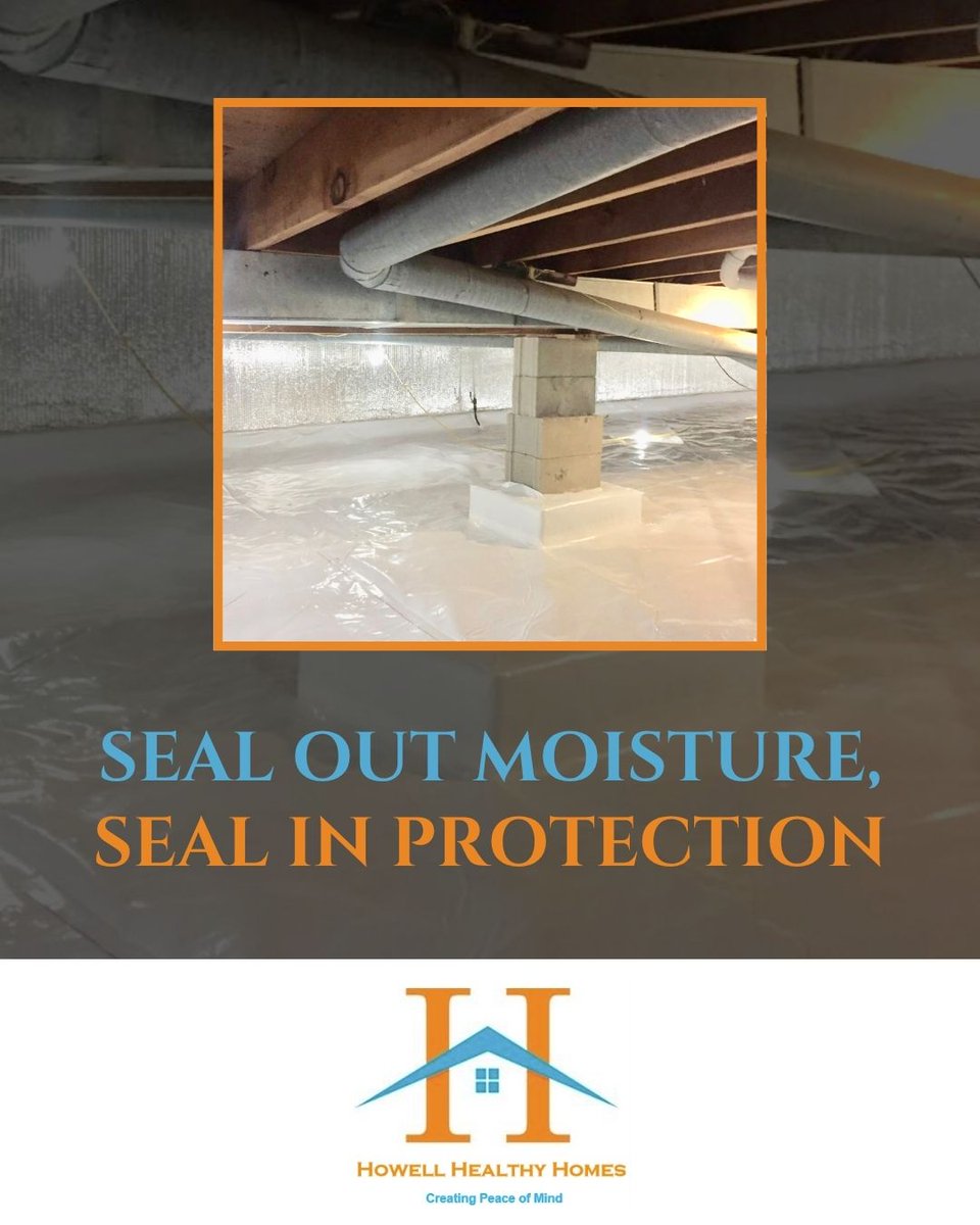 HowellRadon's tweet image. Crawlspace encapsulation protects against mold, mildew, and foundation damage, creating a drier, healthier home from the ground up.