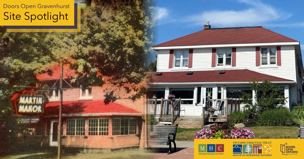 🔦 Weekly Doors Open Spotlight: The Manor at Gravenhurst 🏡🛎️🕰️

📅 Explore this site and many more during Doors Open Gravenhurst on September 20, 2025!

✨ Stay tuned each week as we reveal more featured sites.

doorsopenontario.on.ca

#DoorsOpen #Gravenhurst #Muskoka