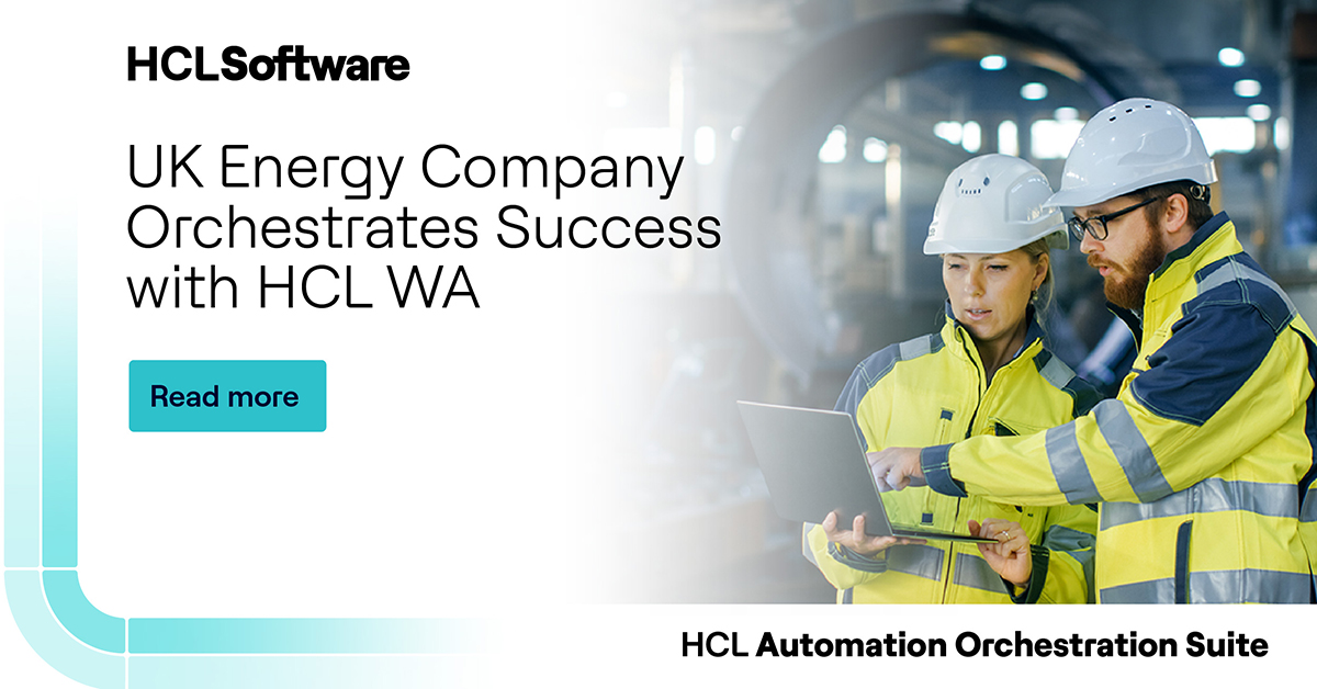 hclautomation's tweet image. A major UK energy company trusted #HCLWorkloadAutomation to orchestrate a complex infrastructure migration to #AWS - preserving continuity, optimizing operations, and accelerating digital #transformations.

Know more ➡️ hclsw.co/wbtv9h

#HCLSoftware
