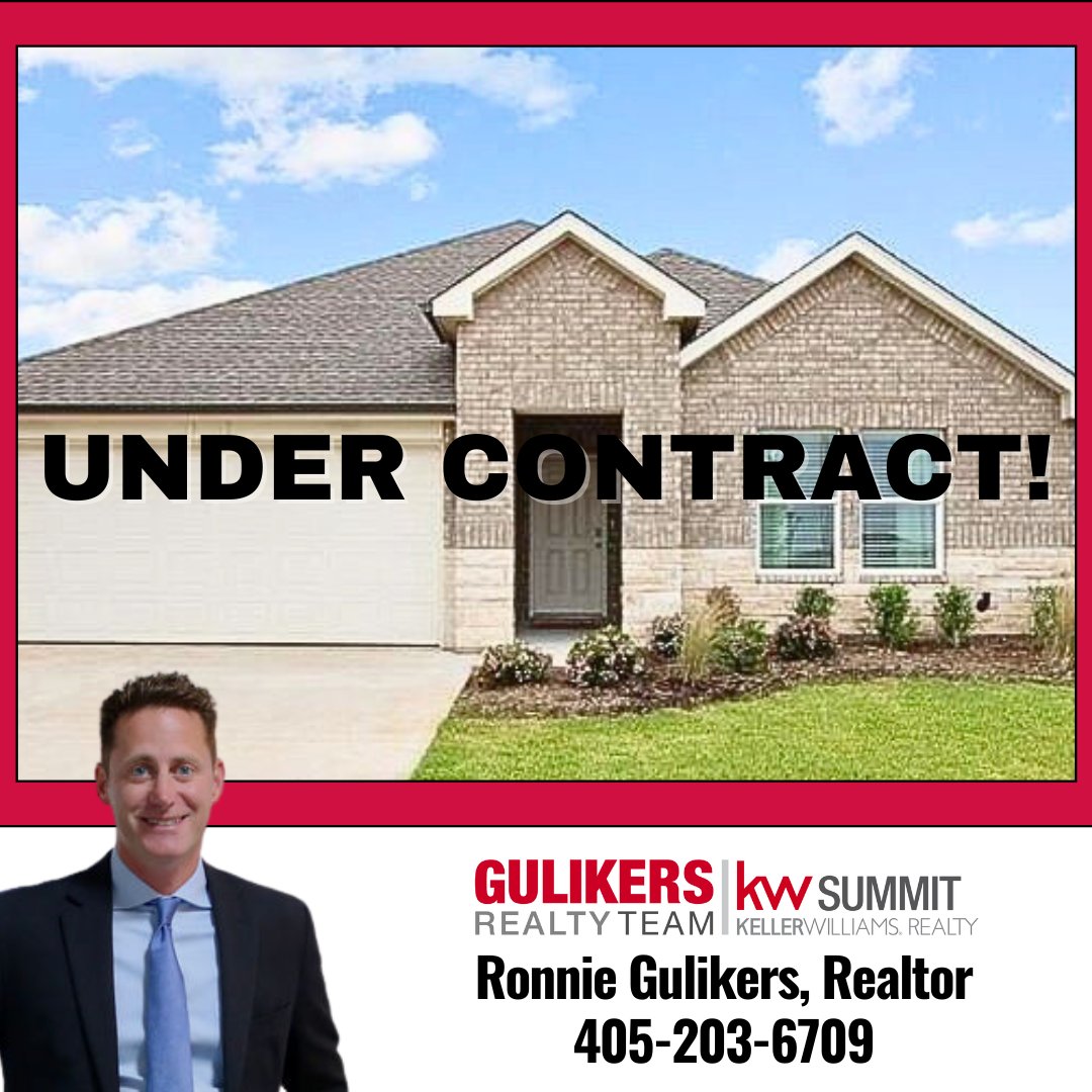 GulikersRealty's tweet photo. 💥UNDER CONTRACT💥

We are so excited for our buyers!

📲Call or text 405-203-6709 for your free consultation and let us help you build your real estate plan!

REAL ESTATE WITH RESULTS.
405-203-6709
https://t.co/McSlWwMuSN

#congrats #bestclientsever #sold #bestrealtorsokc https://t.co/2LE84Ey23g