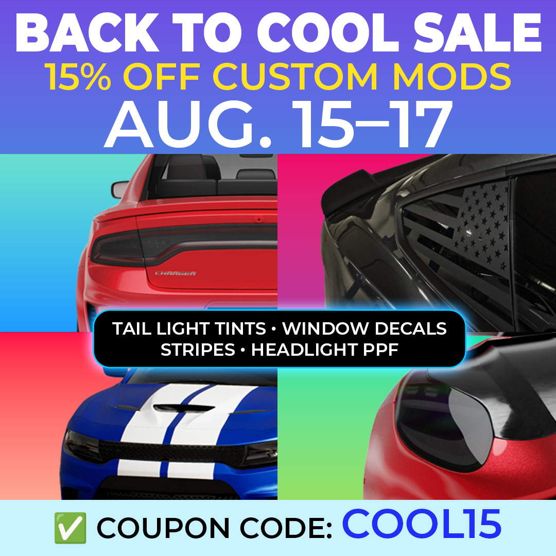 🚘 Back to Cool = Back to Mods
15% OFF custom upgrades for your ride
🖤 Tail Light Tints
⚡ Stripes &amp; Body Decals
🪟 Window Decals
💡 Headlight PPF
Whether you’re headed back to class or just back to routine — roll up fresh.
Use code BACK2COOL. #luxeautoconcepts #lightwrap