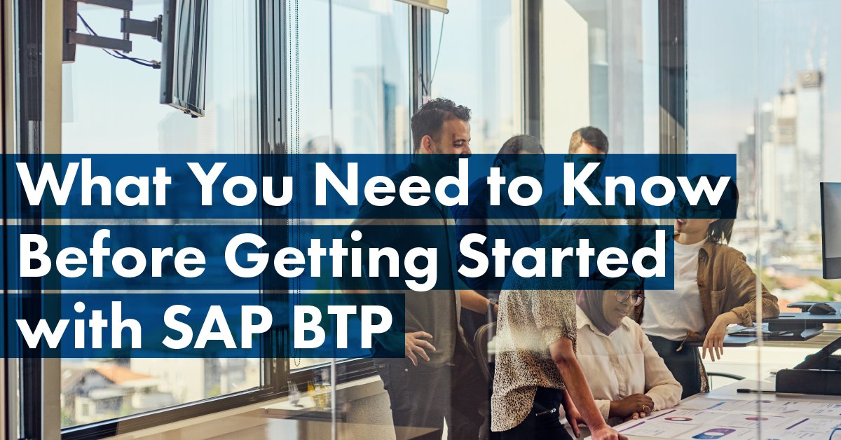 For organizations looking to move to a cloud platform, here’s what you need to know before getting started with SAP BTP. hubs.ly/Q03CzrBC0