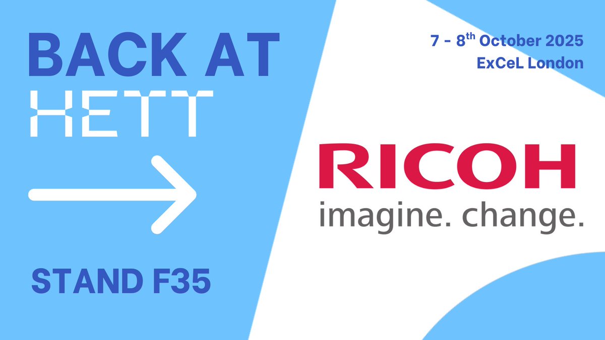HETT Show (@hettshow) on Twitter photo We're pleased to announce that <a href="/RicohScanners/">Ricoh Document Scanners</a> will be exhibiting at #HETT25! 🎉
📍 Join us on 7-8th October to explore how Ricoh Scanner's solutions can support your digital transformation journey ➡️ hubs.la/Q03CmVk90 We're pleased to announce that <a href="/RicohScanners/">Ricoh Document Scanners</a> will be exhibiting at #HETT25! 🎉
📍 Join us on 7-8th October to explore how Ricoh Scanner's solutions can support your digital transformation journey ➡️ hubs.la/Q03CmVk90