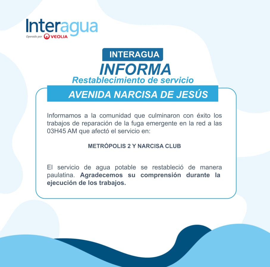 Interagua C. Ltda tweet media