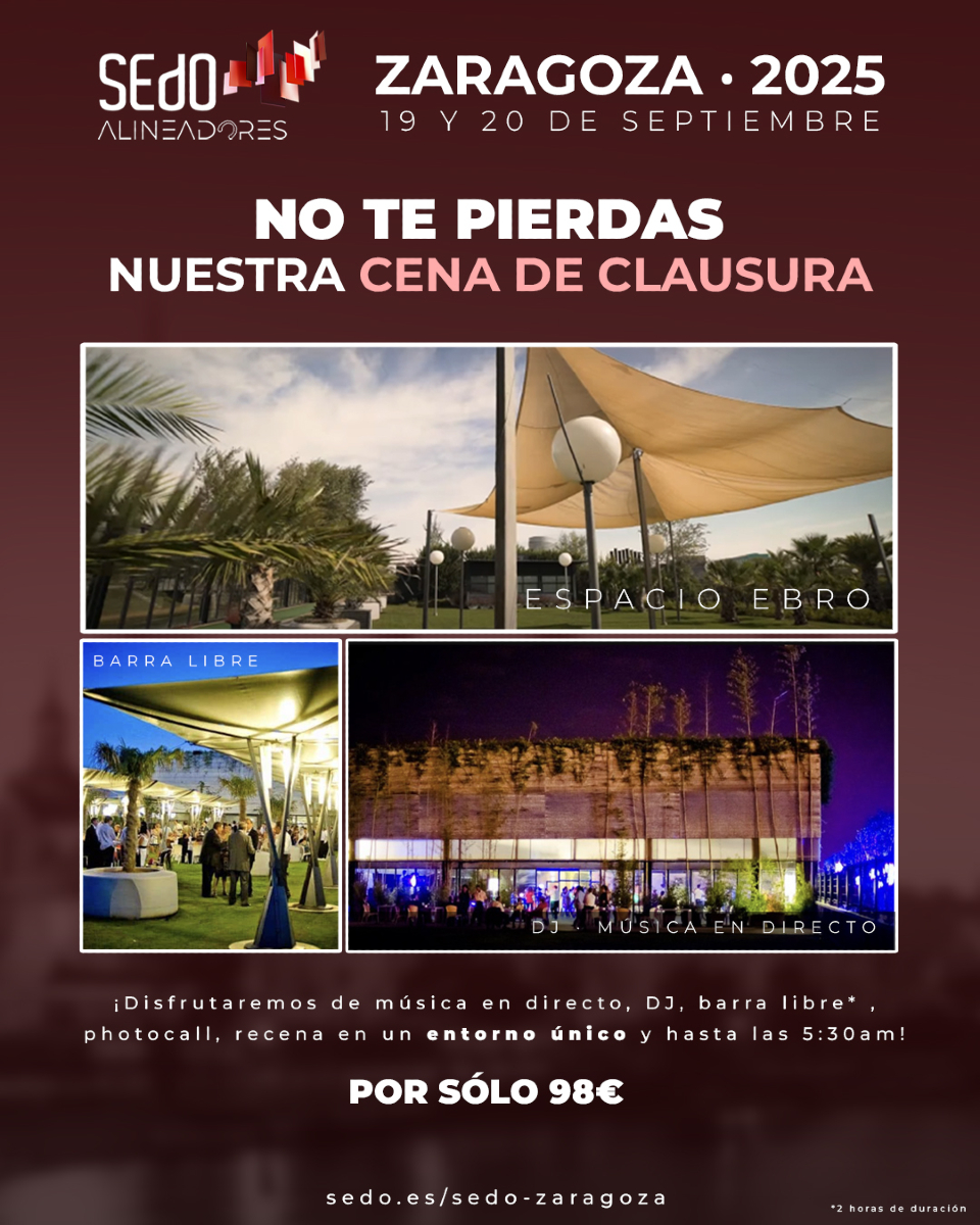 📍 Cena de Clausura | 20 de septiembre

👉 Disfrutaremos de cena coctel, música en directo, DJ, barra libre, photocall… y mucho más. Todo en un entorno único, hasta las 5:30 h.

🎟 ¡Aprovecha y reserva tu plaza para esta cena inolvidable por solo 98€!

➡️