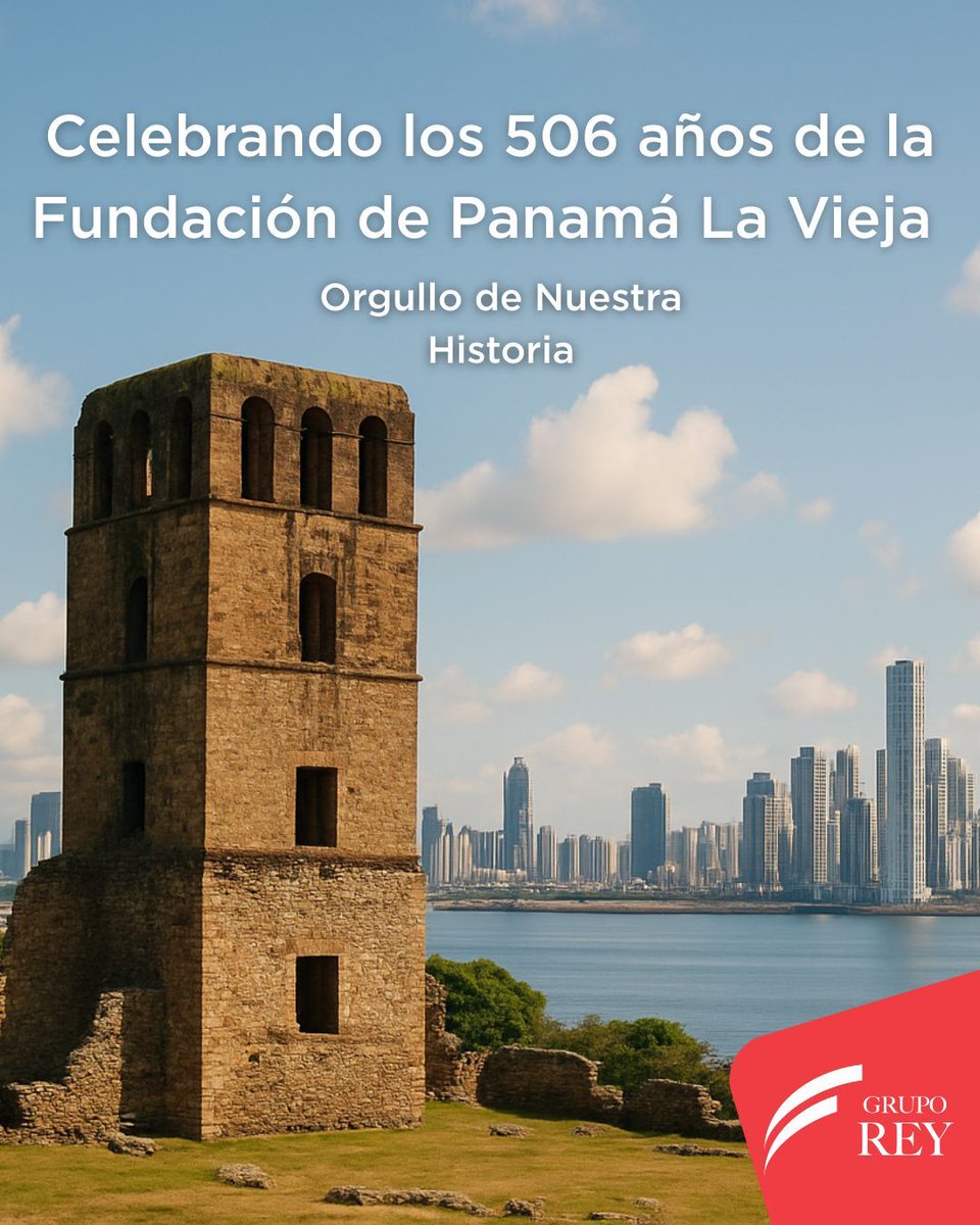🏛✨ 506 años de historia
Hoy conmemoramos la fundación de Panamá La Vieja, símbolo de identidad y orgullo panameño. 🇵🇦❤️💙

Un legado que nos inspira a honrar nuestras raíces y construir un futuro con valor y tradición. 🌎

#PanamáLaVieja #506Años #HistoriaViva #OrgulloPanameño