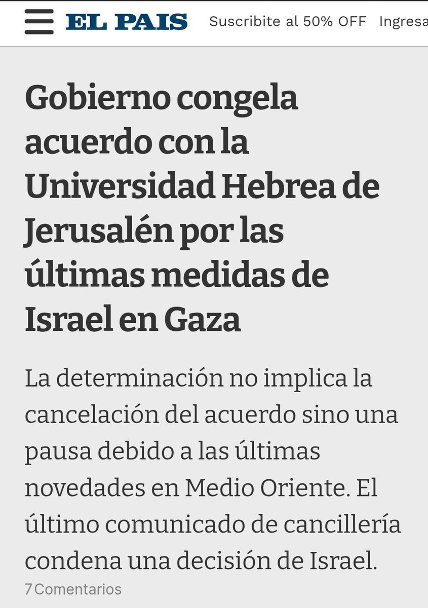 DiegoAboal2's tweet image. Muy mala decisión.  Se pueden condenar las acciones del gobierno israelí por un lado y seguir colaborando con investigadores e instituciones científicas y de emprendimiento. Son 2 cosas DISTINTAS. De hecho deberíamos aprovechar mucho más el conocimiento de los centros de…