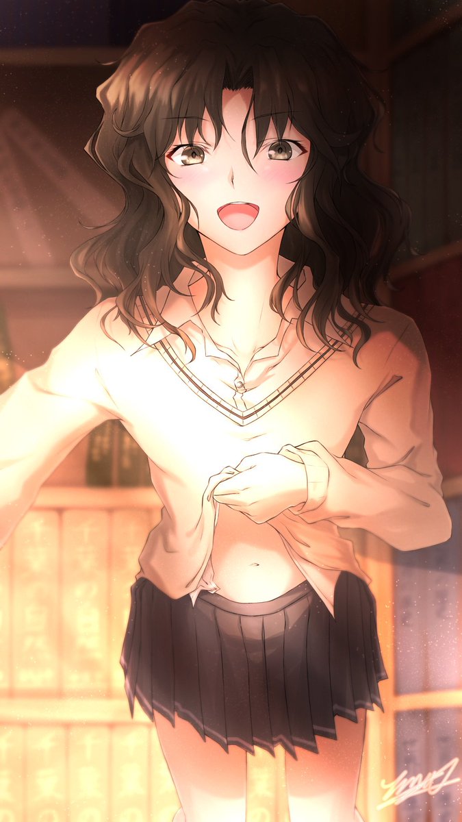 「ほら、ここにキスするんでしょ？」
 #棚町薫
 #アマガミ