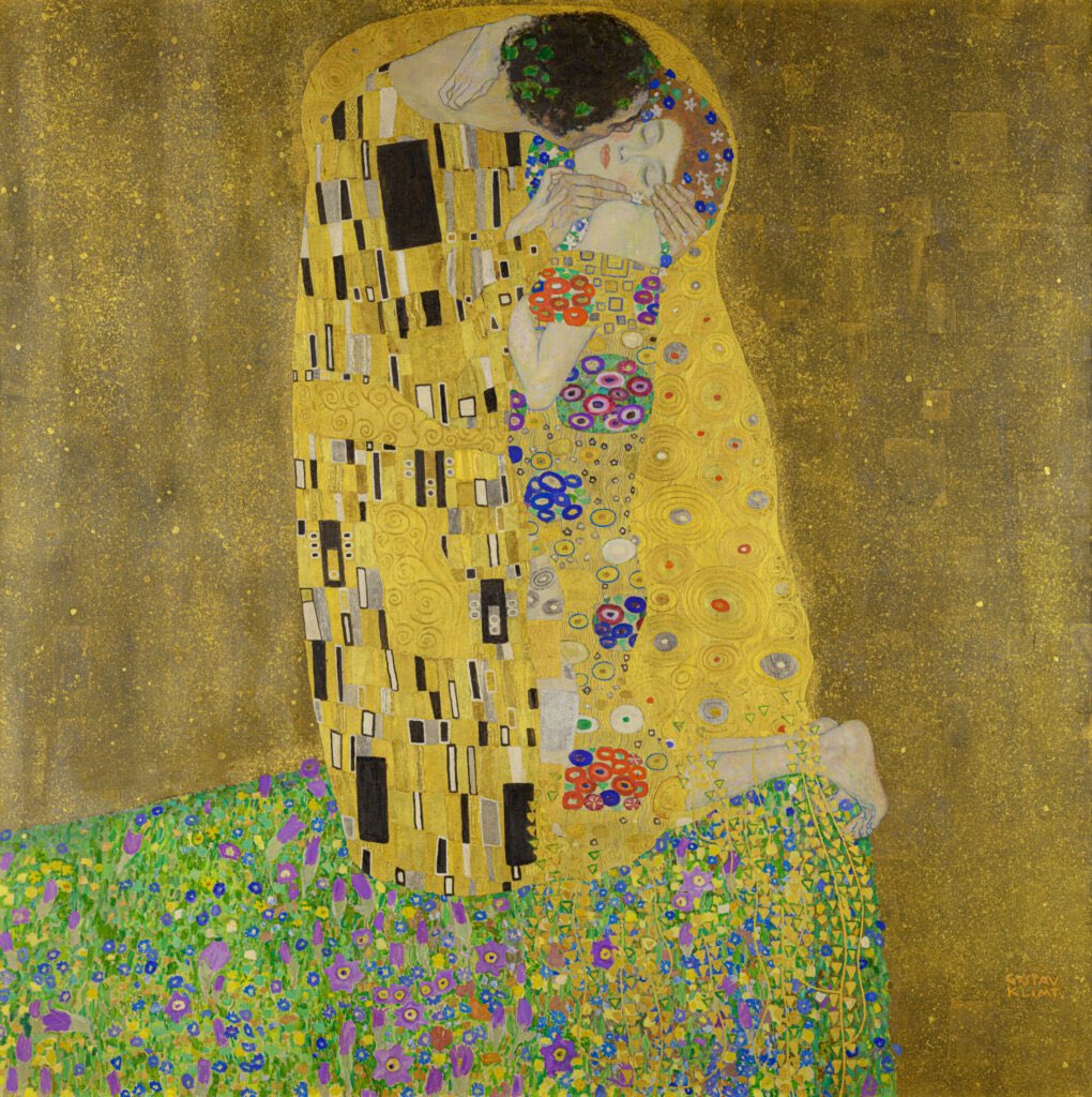 “The Kiss” by Gustav Klimt
One of my favorite art pieces