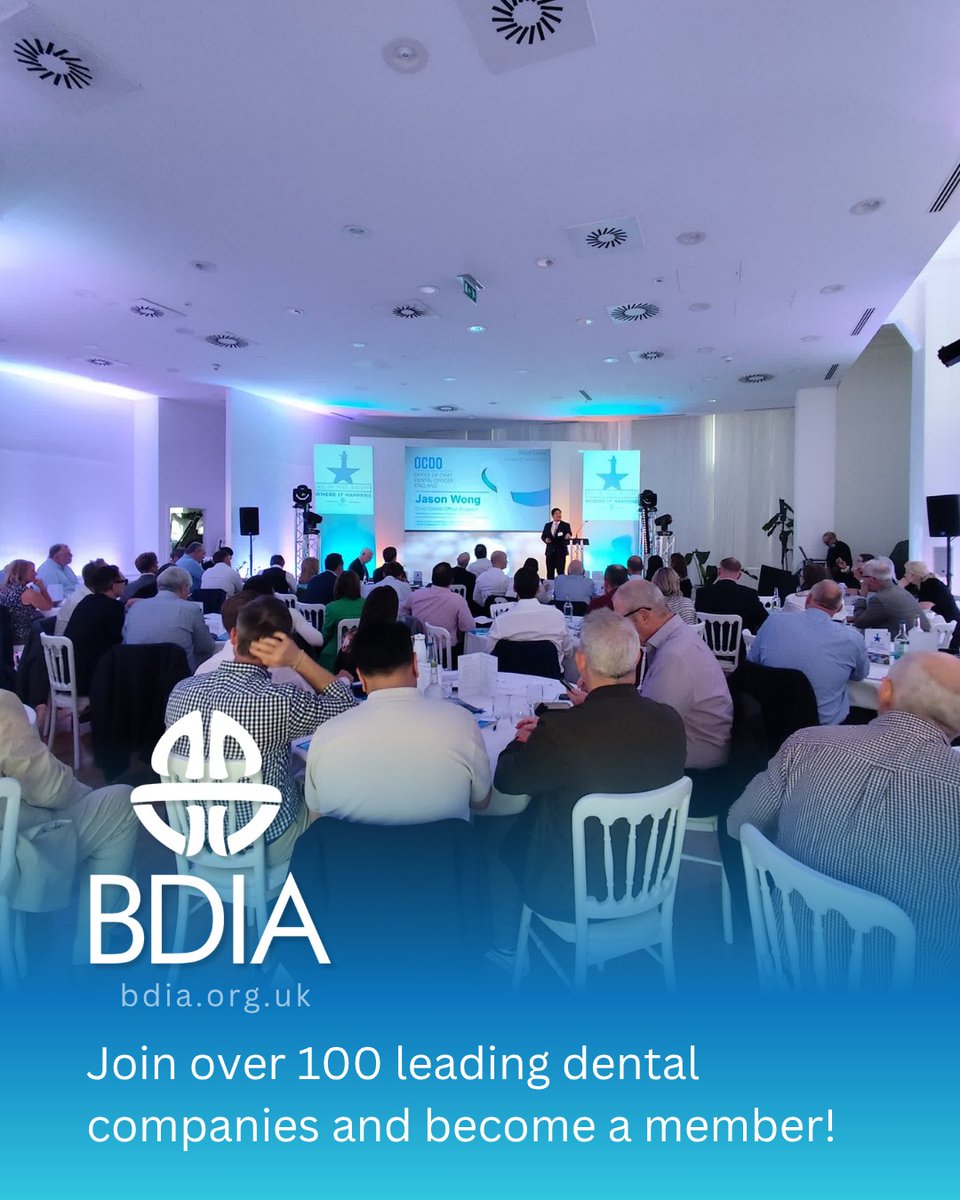 💼 Join the UK’s leading dental community!
With over 100 member companies, the BDIA brings together innovators, suppliers, and manufacturers dedicated to shaping the future of dentistry.

👉 Discover the benefits and become a member today: bdia.org.uk

#BDIAMembership