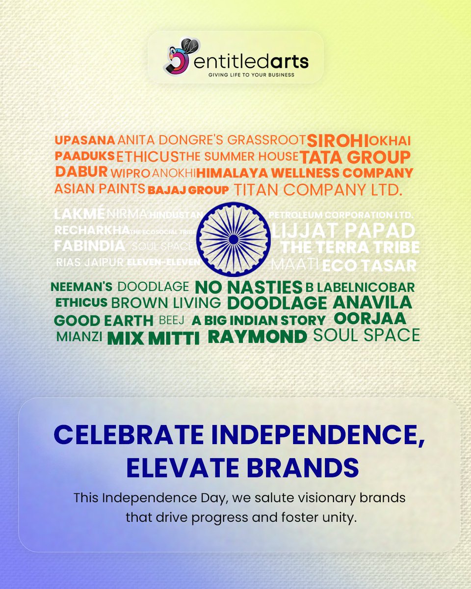 Entitledarts's tweet photo. On this Independence Day, we celebrate the freedom to innovate, create, and build brands that stand on their own. We're proud to help our clients achieve their independence in the market. Happy Independence Day! 

#IndependenceDay #BrandAgency #CreativeFreedom  #entitledarts https://t.co/D1JRcymapa