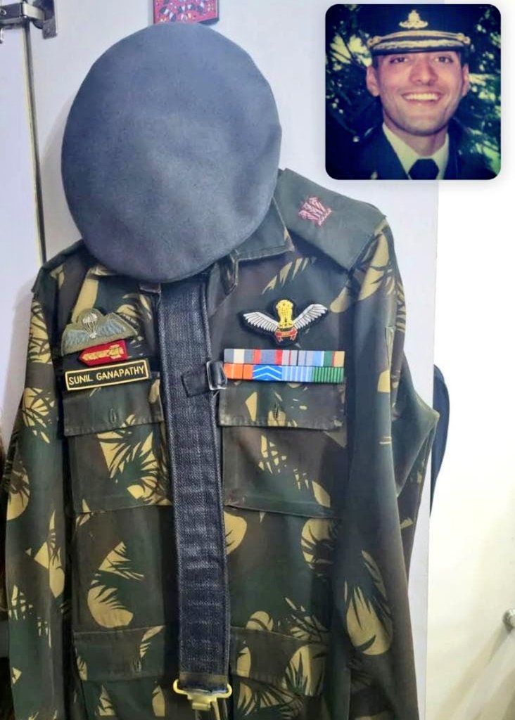 This day

MAJOR SUNIL GANAPATHY
666 Army Aviation #IndianArmy

hung his uniform forever.
He was immortalized in helicopter crash at #SiachenGlacier #OnThisDay in 2008.
Today, he and his parents are celebrating #IndependenceDay together first-time since 2008.