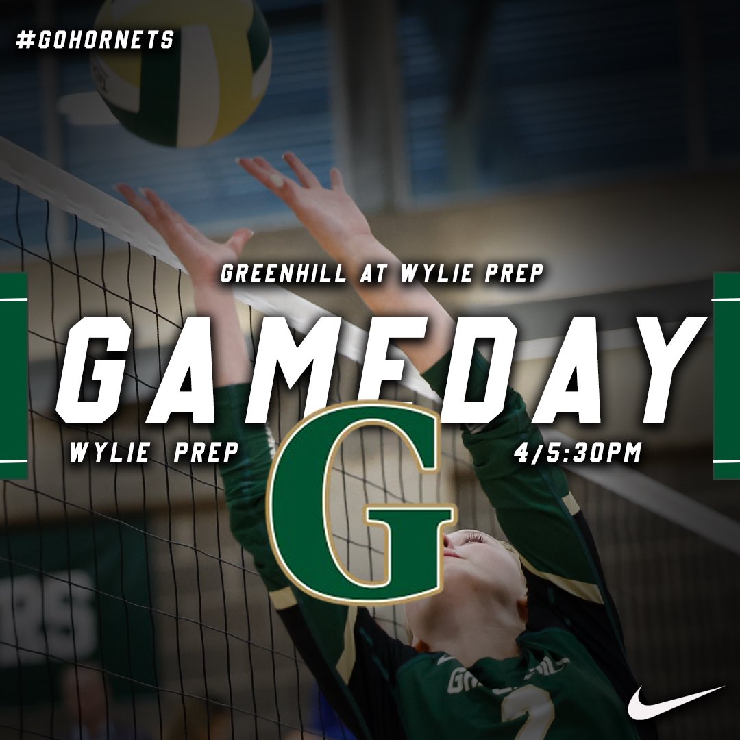 Gameday 

G. Volleyball 
🆚: Wylie Prep 
📍: Wylie Prep 
⏱️: 4/5:30pm