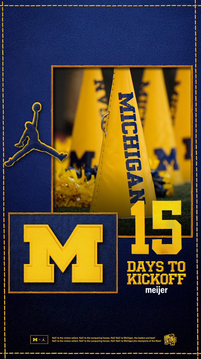 UMichFootball's tweet image. 📣 Go Blue!

We&apos;re just 15 days away from kickoff!