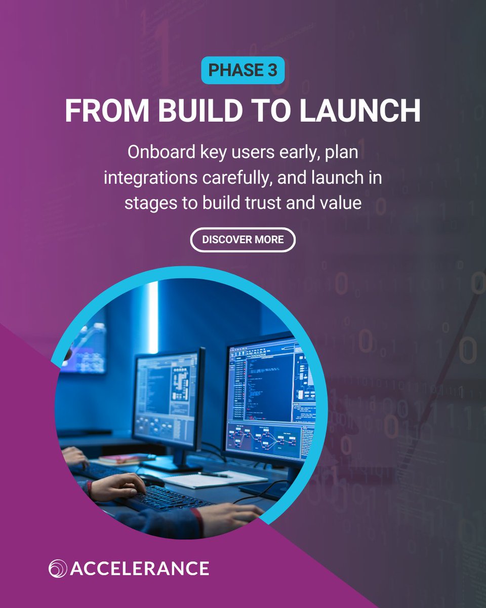 Wrapping up legacy transformation: Phase 3, onboard key users early and migrate in groups, not all at once, to build momentum. Get our white paper: hubs.la/Q03CLFMN0 

#Legacytransformation #legacymodernization #legacysystems