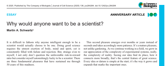 J Cell Science tweet media