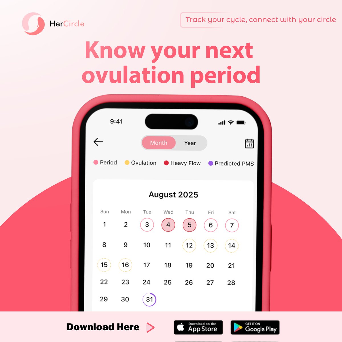 Introducing HerCircle 

HerCircle is a period and cycle tracking app designed for modern women who want more than just dates on a calendar. 

I enjoyed working on this project 

Hire for your project and collaboration