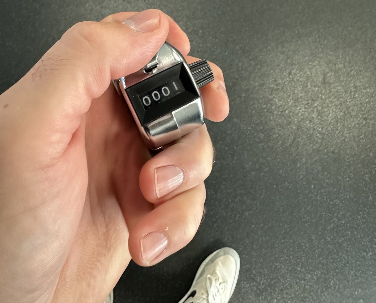 I can’t believe in my 15 years as a S&amp;C Coach I’ve never thought about using a click counter before…