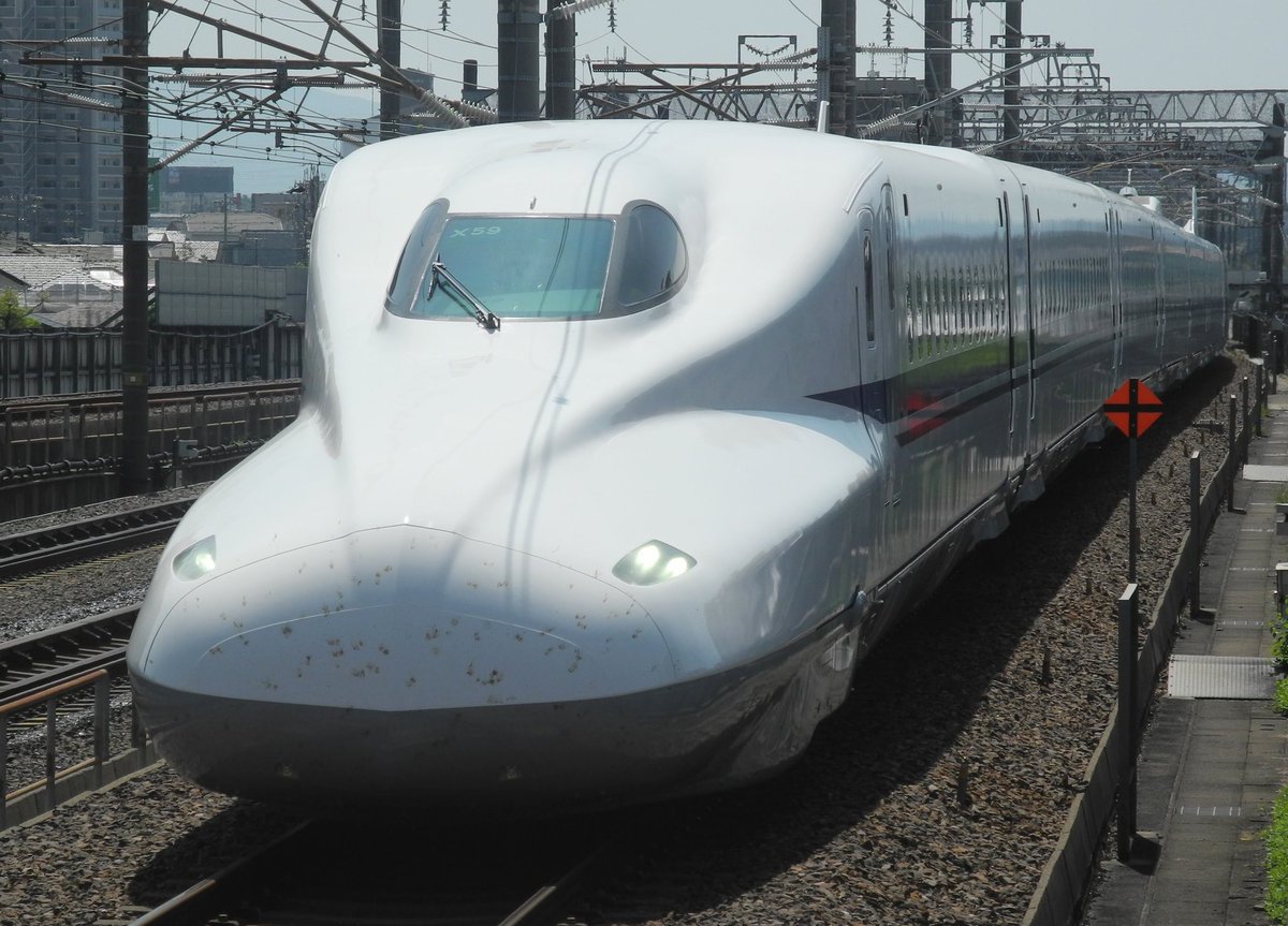 25/8/15 N700系 X59編成 浜松工場（第7全検）全般検査出場試運転 入場