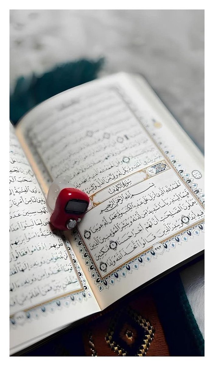 إسقُوا غِراس جُمعتكم بـِ سُورة 
الكهف فإنَّها نُور ما بين الجُمعتين