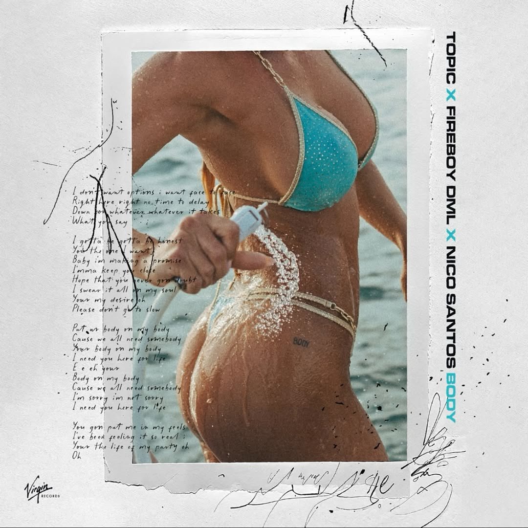 Topic X Fireboy DML &amp; Nico Santos “Body” is set to be released on 29/08/2025. 🔥 🚀 

Get your speaker readyyy.