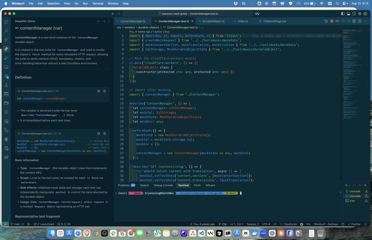 The new DeepWiki feature in <a href="/windsurf/">Windsurf</a> Wave 12 is *insanely* nice for navigating in unfamiliar codebases.
Big unlock for dev teams.