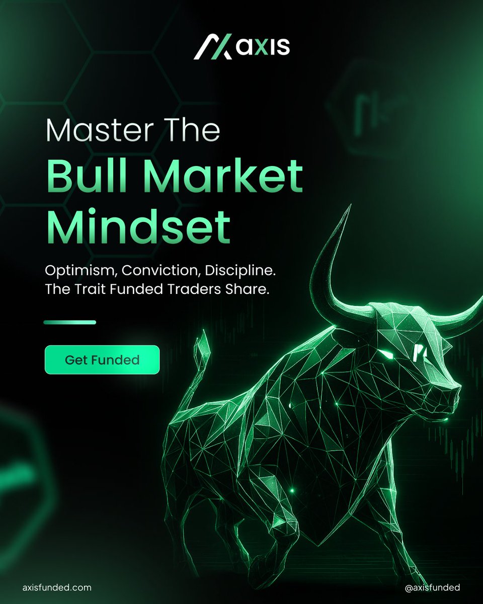 AxisFunded's tweet image. Master the Bull Market Mindset

Optimism. Conviction. Discipline.

The traits that separate successful funded traders from the rest.

When you approach the markets with confidence and control, opportunities multiply.

 📈Trade with capital that matches your mindset.

📍 Get…