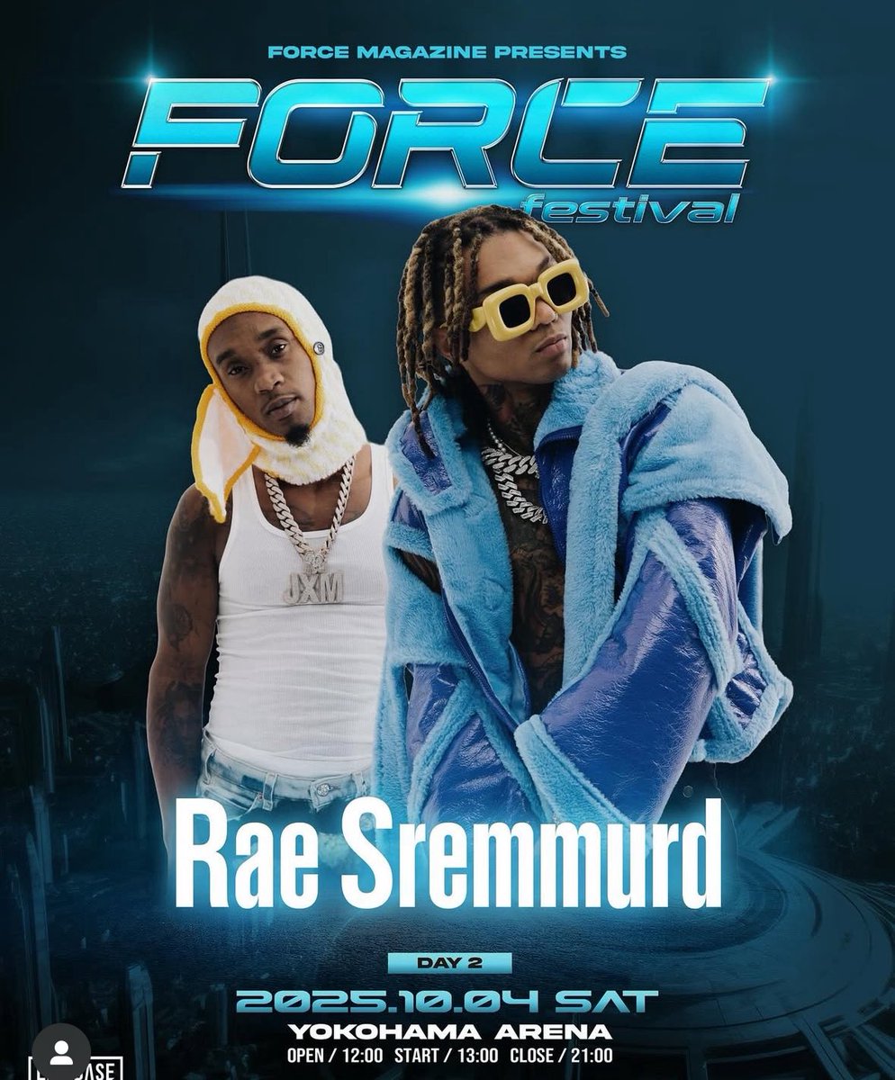 tyorigino's tweet photo. YZERR主催のHipHopフェス

Rae Sremmurdが出演予定🗓️ https://t.co/SUCkPNwUPH
