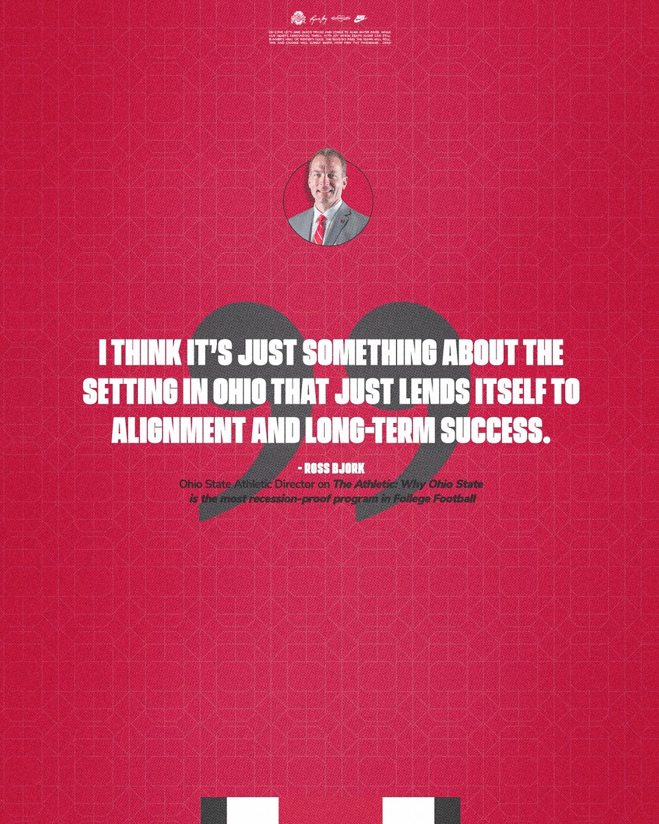 𝗧𝗵𝗲 𝗔𝘁𝗵𝗹𝗲𝘁𝗶𝗰: 𝗪𝗵𝘆 𝗢𝗵𝗶𝗼 𝗦𝘁𝗮𝘁𝗲 𝗶𝘀 𝘁𝗵𝗲 𝗺𝗼𝘀𝘁 𝗿𝗲𝗰𝗲𝘀𝘀𝗶𝗼𝗻-𝗽𝗿𝗼𝗼𝗳 𝗽𝗿𝗼𝗴𝗿𝗮𝗺 𝗶𝗻 𝗖𝗼𝗹𝗹𝗲𝗴𝗲 𝗙𝗼𝗼𝘁𝗯𝗮𝗹𝗹 🌰📈 
     
<a href="/TheAthletic/">The Athletic</a> x #GoBucks