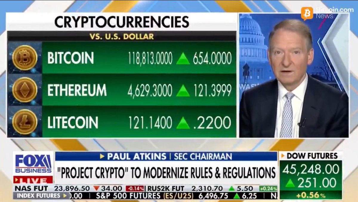 Litecoin on TV where it belongs next to #Bitcoin and #Ethereum @FoxBusiness