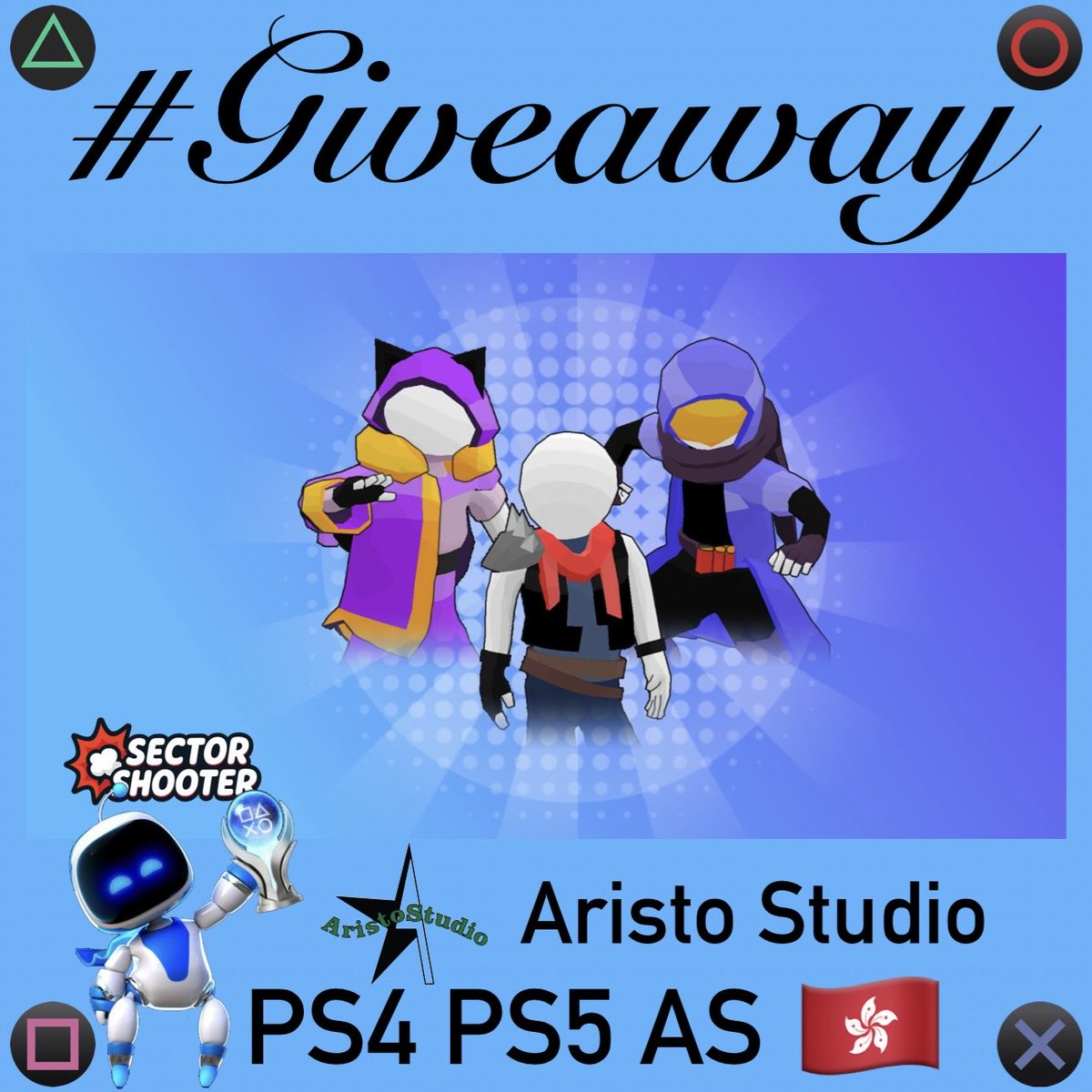 Robert2567 (@psn_robert2567) on Twitter photo ๐ #Giveaway ๐ฎ Sector Shooter
๐ ๐ญ๐ฐ AS ๐๏ธ 1x #PS4 1x #PS5
๐ฌ Want a specific region? โ Comment
๐ Repost โค๏ธ Like ๐ค Follow
<a href="/PSN_Robert2567/">Robert2567</a> + <a href="/Aristo_Studio/">Aristo Studio</a>
โณ Winnerโs in 48h โ Good luck๐ ๐ #Giveaway ๐ฎ Sector Shooter
๐ ๐ญ๐ฐ AS ๐๏ธ 1x #PS4 1x #PS5
๐ฌ Want a specific region? โ Comment
๐ Repost โค๏ธ Like ๐ค Follow
<a href="/PSN_Robert2567/">Robert2567</a> + <a href="/Aristo_Studio/">Aristo Studio</a>
โณ Winnerโs in 48h โ Good luck๐